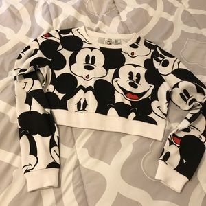 Mickey Mouse crop sweater